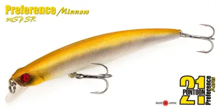 Воблер Pontoon21 PREFERENCE MINNOW  75F-SR, 75 мм.,4.8 гр., 0.3-0.5м.