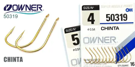 Одинарный крючок OWNER, 50319, лопатка, "латунь"