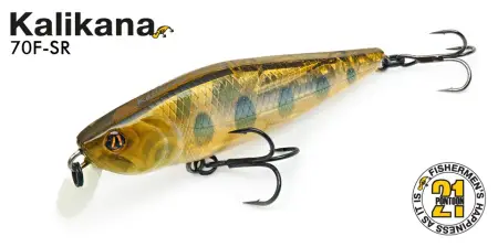 Воблер PONTOON 21, Kalikana 70F-SR, 70мм, 7,5 гр., 0.2-0.4 м.