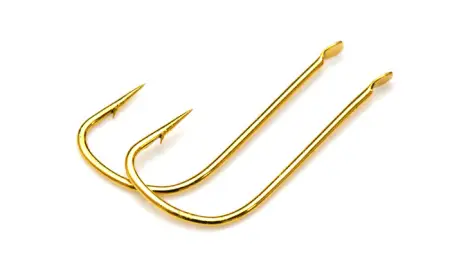 Одинарный крючок OWNER, 50284, лопатка, золотой