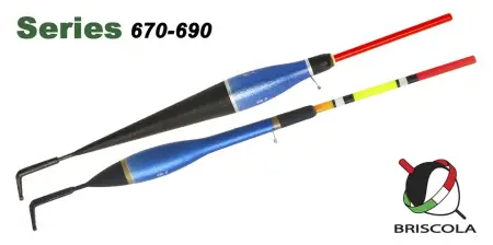 Поплавок Briscola 671, бальс.,скольз., с 2 т.крепл., мультикол. ант