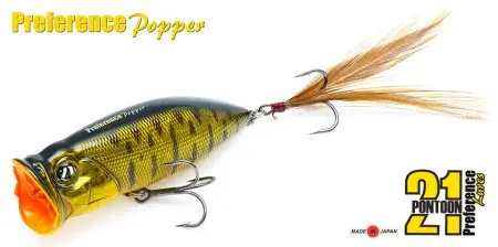 Воблер Pontoon21 PREFERENCE POPPER 65, 65 мм.,10.5 гр.