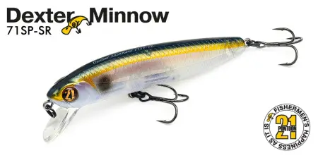Воблер Pontoon21 Dexter Minnow 71SP-SR, 71 мм., 7.05 гр., 0.6-1.2м.