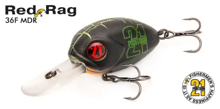 Воблер PONTOON21, Red Rag 36F-MDR, 36мм, 6,1 гр., 1.0-1.2 м.