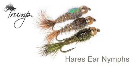 Мухи TRUMP, NYMPH FLIES, BH Hare's Ear - Olive