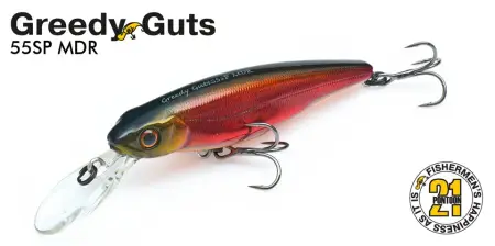Воблер PONTOON 21, JPP, Greedy-Guts 55F-MDR, 55, од.кр., 4,1гр, 1.2-1.5м.