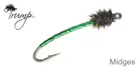 Мухи TRUMP, MIDGES & EMERGERS, Miracle Midge - Red