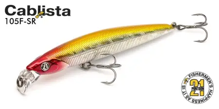 Воблер PONTOON21, Cablista 105F-SMR, 105мм, 12.8 гр., 1.2-1.6 м.